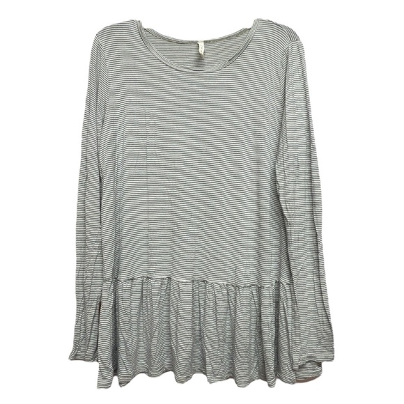 MTS Green Relaxed Ruffled Tunic Size Large - Picture 1 of 4